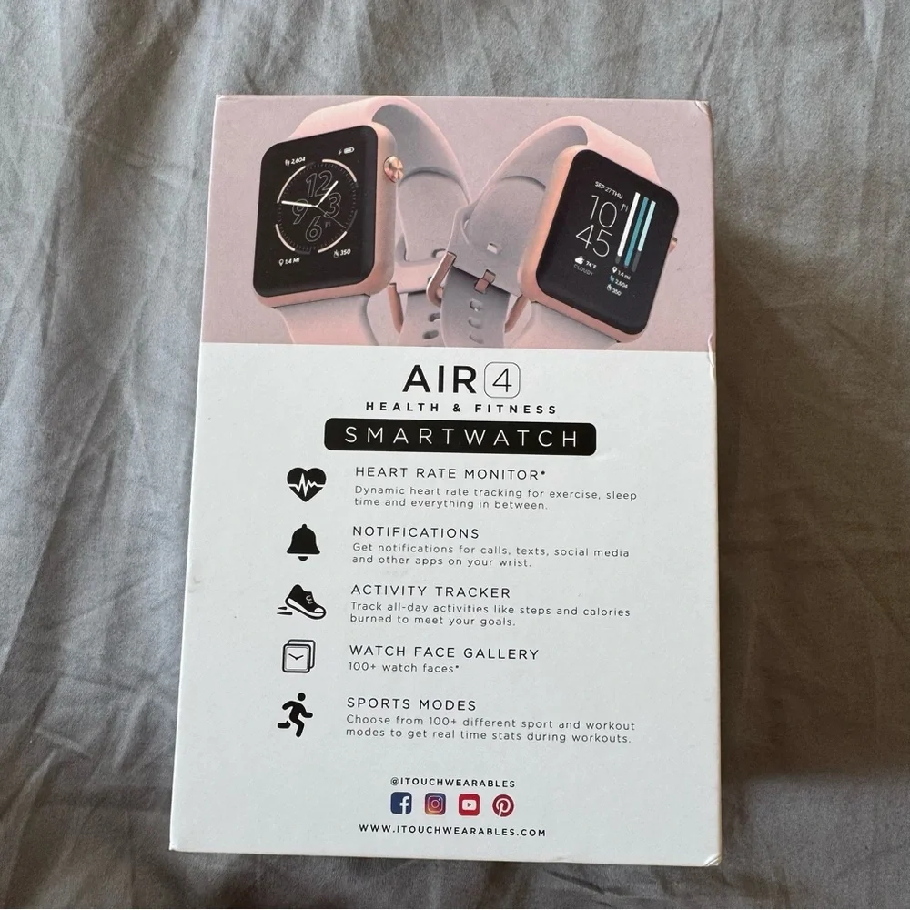 iTouch Wearables Air 4 Jillian Michaels Smartwatch - Brand New in box!